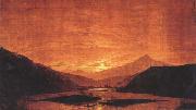 Caspar David Friedrich Mountainous River Landscape (mk45) oil painting reproduction
